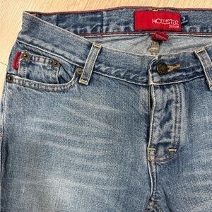 Hollister Ultra Low Rise Light Slim Straight Leg Jeans
